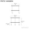  FRITZ HANSEN フリッツ・ハンセン AJ TROLLEY AJトロリー 840410 サイドテーブル キャスター付き カラー：ブラックカラードアッシュ デザイン：アルネ・ヤコブセン