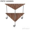  FRITZ HANSEN フリッツ・ハンセン AJ TROLLEY AJトロリー 840410 サイドテーブル キャスター付き カラー：ブラックカラードアッシュ デザイン：アルネ・ヤコブセン