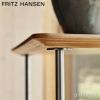  FRITZ HANSEN フリッツ・ハンセン AJ TROLLEY AJトロリー 840410 サイドテーブル キャスター付き カラー：ブラックカラードアッシュ デザイン：アルネ・ヤコブセン