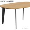 FRITZ HANSEN フリッツ・ハンセン JOIN ジョインテーブル FH21 コーヒーテーブル 楕円形 47×76cm 無垢材 カラー：2色