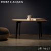 FRITZ HANSEN フリッツ・ハンセン JOIN ジョインテーブル FH21 コーヒーテーブル 楕円形 47×76cm 無垢材 カラー：2色