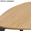 FRITZ HANSEN フリッツ・ハンセン JOIN ジョインテーブル FH61 コーヒーテーブル 楕円形 50×130cm 無垢材 カラー：2色