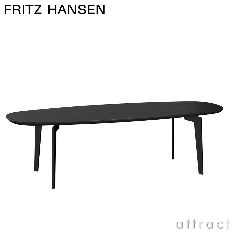 FRITZ HANSEN フリッツ・ハンセン JOIN ジョインテーブル FH61 コーヒーテーブル 楕円形 50×130cm 無垢材 カラー：2色