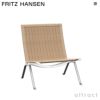 FRITZ HANSEN フリッツ・ハンセン PK22 ラウンジチェア カラー：籐 サテン仕上げステンレススチールベース デザイン：ポール・ケアホルム