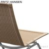 FRITZ HANSEN フリッツ・ハンセン PK22 ラウンジチェア カラー：籐 サテン仕上げステンレススチールベース デザイン：ポール・ケアホルム