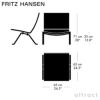 FRITZ HANSEN フリッツ・ハンセン PK22 ラウンジチェア カラー：籐 サテン仕上げステンレススチールベース デザイン：ポール・ケアホルム