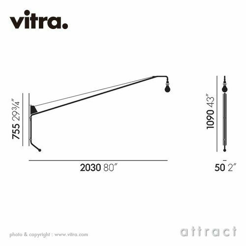 Vitra ヴィトラ Potence ポタンス ポテンス ウォールランプ カラー：2色 デザイン：ジャン・プルーヴェ