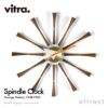 Vitra ヴィトラ Spindle Clock スピンドルクロック Wall Clock ウォールクロック カラー：アルミ×ウォルナット デザイン：ジョージ・ネルソン