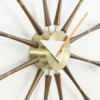 Vitra ヴィトラ Spindle Clock スピンドルクロック Wall Clock ウォールクロック カラー：アルミ×ウォルナット デザイン：ジョージ・ネルソン