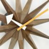 Vitra ヴィトラ Polygon Clock ポリゴンクロック Wall Clock ウォールクロック カラー：ウォルナット デザイン：ジョージ・ネルソン