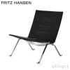 FRITZ HANSEN フリッツ・ハンセン PK22 ラウンジチェア オーラレザー カラー：4色 サテン仕上げステンレススチールベース デザイン：ポール・ケアホルム