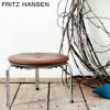 FRITZ HANSEN フリッツ・ハンセン PK33 スツール オーラレザー カラー：4色 マットクローム・スプリングスチールベース デザイン：ポール・ケアホルム