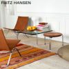 FRITZ HANSEN フリッツ・ハンセン PK33 スツール オーラレザー カラー：4色 マットクローム・スプリングスチールベース デザイン：ポール・ケアホルム