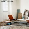 FRITZ HANSEN フリッツ・ハンセン PK33 スツール オーラレザー カラー：4色 マットクローム・スプリングスチールベース デザイン：ポール・ケアホルム