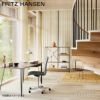 FRITZ HANSEN フリッツ・ハンセン PK33 スツール オーラレザー カラー：4色 マットクローム・スプリングスチールベース デザイン：ポール・ケアホルム