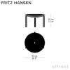 FRITZ HANSEN フリッツ・ハンセン PK33 スツール オーラレザー カラー：4色 マットクローム・スプリングスチールベース デザイン：ポール・ケアホルム