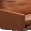 FRITZ HANSEN フリッツ・ハンセン PK31 2人掛けソファ W137cm グレースレザー カラー：3色 マットクロームスプリングスチールベース デザイン：ポール・ケアホルム