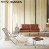 FRITZ HANSEN フリッツ・ハンセン PK31 2人掛けソファ W137cm グレースレザー カラー：3色 マットクロームスプリングスチールベース デザイン：ポール・ケアホルム