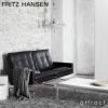 FRITZ HANSEN フリッツ・ハンセン PK31 2人掛けソファ W137cm グレースレザー カラー：3色 マットクロームスプリングスチールベース デザイン：ポール・ケアホルム