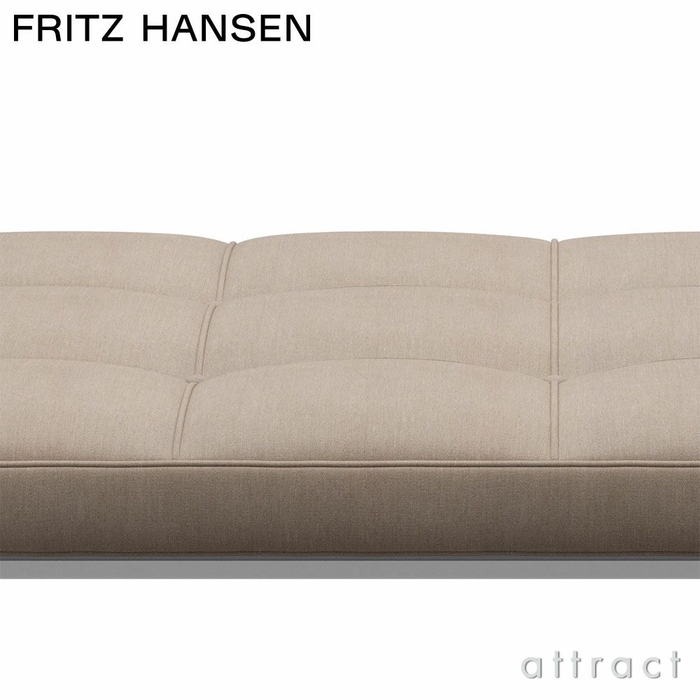 FRITZ HANSEN フリッツ・ハンセン PK80 デイベッド W190cm Canvas キャンバス ファブリック カラー：ナチュラル サテン仕上げステンレススチールベース デザイン：ポール・ケアホルム 