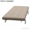 FRITZ HANSEN フリッツ・ハンセン PK80 デイベッド W190cm Canvas キャンバス ファブリック カラー：ナチュラル サテン仕上げステンレススチールベース デザイン：ポール・ケアホルム 