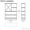 FRITZ HANSEN フリッツ・ハンセン PLANNER SHELVING プランナーシェルフ MC520 ラージ 5段 ナチュラルウッド カラー：オーク デザイン：ポール・マッコブ