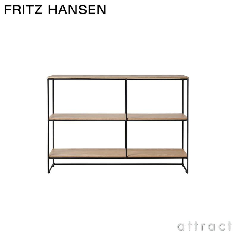 FRITZ HANSEN フリッツ・ハンセン PLANNER SHELVING プランナーシェルフ MC500 スモール 2段 ナチュラルウッド カラー：オーク デザイン：ポール・マッコブ 