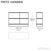FRITZ HANSEN フリッツ・ハンセン PLANNER SHELVING プランナーシェルフ MC500 スモール 2段 ナチュラルウッド カラー：オーク デザイン：ポール・マッコブ 