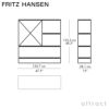 FRITZ HANSEN フリッツ・ハンセン PLANNER SHELVING プランナーシェルフ MC510 ミディアム 4段 ナチュラルウッド カラー：オーク デザイン：ポール・マッコブ 