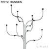 FRITZ HANSEN フリッツ・ハンセン COAT TREE コートツリー 9999 カラー：クローム仕上げ ブラックフック デザイン：シセ・ヴェアナー