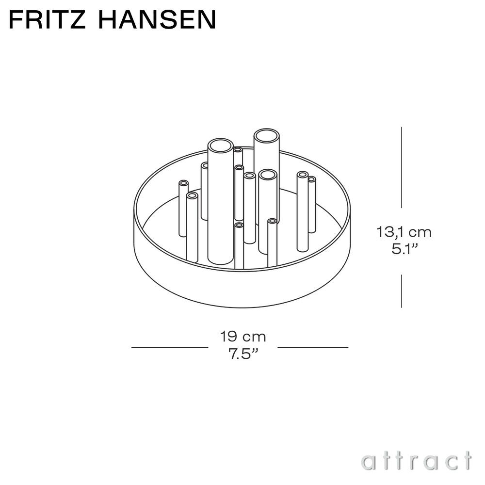 FRITZ HANSEN フリッツ・ハンセン Ikeru Low Vase イケル ロー ベース 花器 カラー：2色 デザイン：ハイメ・アジョン