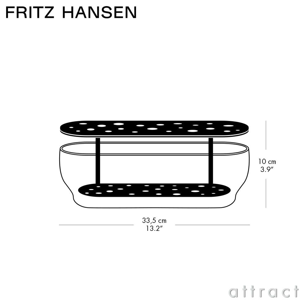 FRITZ HANSEN フリッツ・ハンセン IKEBANA VASE LONG イケバナ ベース ロング 花器 カラー：2色 デザイン：ハイメ・アジョン