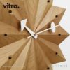 Vitra ヴィトラ Fan Clock ファン クロック Wall Clock ウォールクロック カラー：アメリカンチェリー デザイン：ジョージ・ネルソン