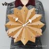 Vitra ヴィトラ Fan Clock ファン クロック Wall Clock ウォールクロック カラー：アメリカンチェリー デザイン：ジョージ・ネルソン