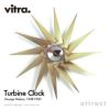 Vitra ヴィトラ Turbine Clock タービンクロック Wall Clock ウォールクロック カラー：アルミ×ブラス デザイン：ジョージ・ネルソン