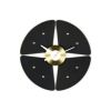 Vitra ヴィトラ Petal Clock ペタルクロック Wall Clock ウォールクロック カラー：ブラック×ブラス デザイン：ジョージ・ネルソン