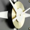 Vitra ヴィトラ Petal Clock ペタルクロック Wall Clock ウォールクロック カラー：ブラック×ブラス デザイン：ジョージ・ネルソン