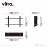 Vitra ヴィトラ Rayonnage Mural レイヨナージュ ミュラル ウォールブラケット シェルフカラー：2色 ベースカラー：4色 デザイン：ジャン・プルーヴェ