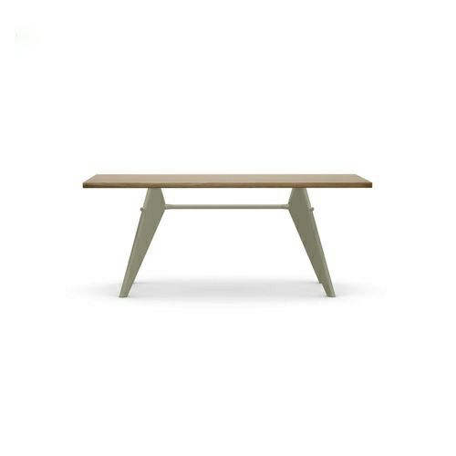 Vitra ヴィトラ EM Table EM テーブル ダイニングテーブル サイズ：4種類 天板：ウッド 5種類 ベースカラー：7色 デザイン：ジャン・プルーヴェ