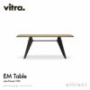 Vitra ヴィトラ EM Table EM テーブル ダイニングテーブル サイズ：4種類 天板：ウッド 5種類 ベースカラー：7色 デザイン：ジャン・プルーヴェ