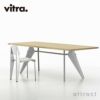 Vitra ヴィトラ EM Table EM テーブル ダイニングテーブル サイズ：4種類 天板：ウッド 5種類 ベースカラー：7色 デザイン：ジャン・プルーヴェ