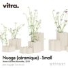 Vitra ヴィトラ Nuage Ceramic ヌアージュ セラミック スモールサイズ フラワーベース カラー：ホワイト デザイン：ロナン＆エルワン・ブルレック