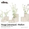 Vitra ヴィトラ Nuage Ceramic ヌアージュ セラミック ミディアムサイズ フラワーベース カラー：ホワイト デザイン：ロナン＆エルワン・ブルレック