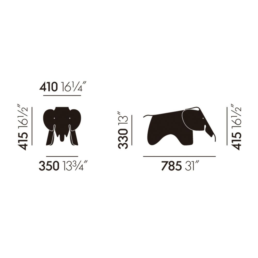 Vitra ヴィトラ Eames Elephant Plywood イームズ エレファント プライウッド カラー：2色 デザイン：チャールズ＆レイ・イームズ