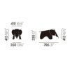 Vitra ヴィトラ Eames Elephant Plywood イームズ エレファント プライウッド カラー：2色 デザイン：チャールズ＆レイ・イームズ