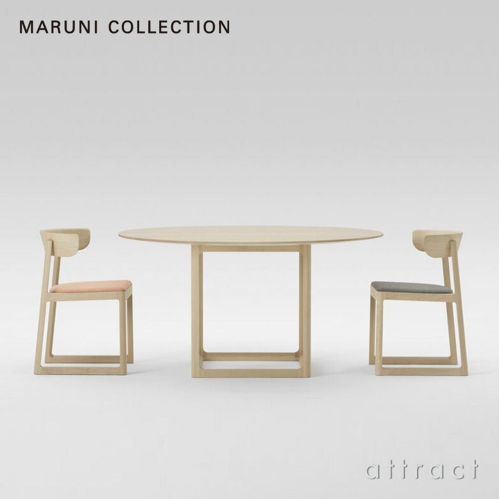 Maruni マルニ木工 MARUNI COLLECTION マルニコレクション EN エン テーブル サイズ：Φ125cm メープル（C-0 ナチュラルクリア） デザイン：セシリエ・マンツ