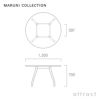 Maruni マルニ木工 MARUNI COLLECTION マルニコレクション Tako タコ ラウンドテーブル 120 ウォルナット デザイン：深澤 直人