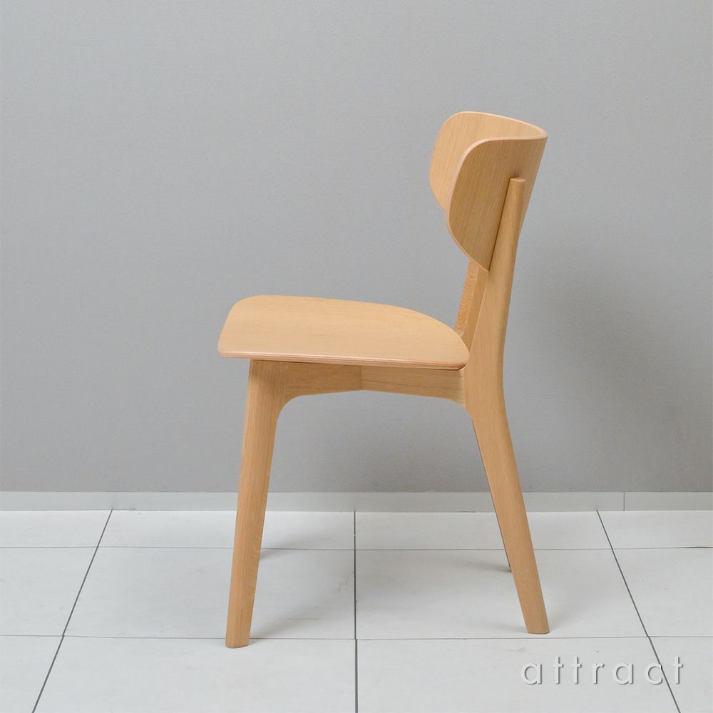 Maruni マルニ木工 MARUNI COLLECTION マルニコレクション Roundish ラウンディッシュ アームレスチェア オーク 板座 デザイン：深澤 直人