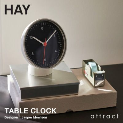 【新品】HAY TABLE CLOCK white 置き時計 掛け時計①　ヘイヘイ
