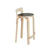 Artek アルテック K65 HIGH CHAIR ハイチェア K65 バーチ材　カラー：５色 デザイン：アルヴァ・アアルト